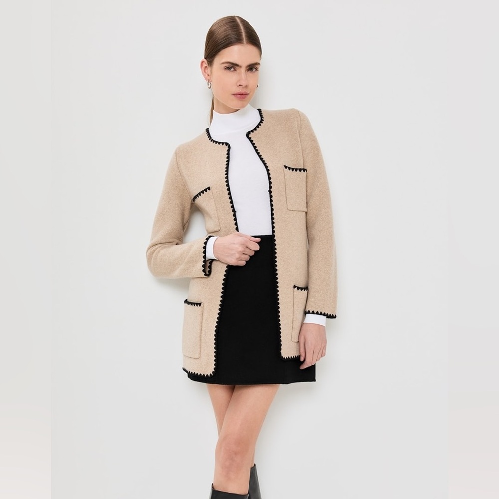 Reformation Isabelle Regenerative Wool Sweater Jacket